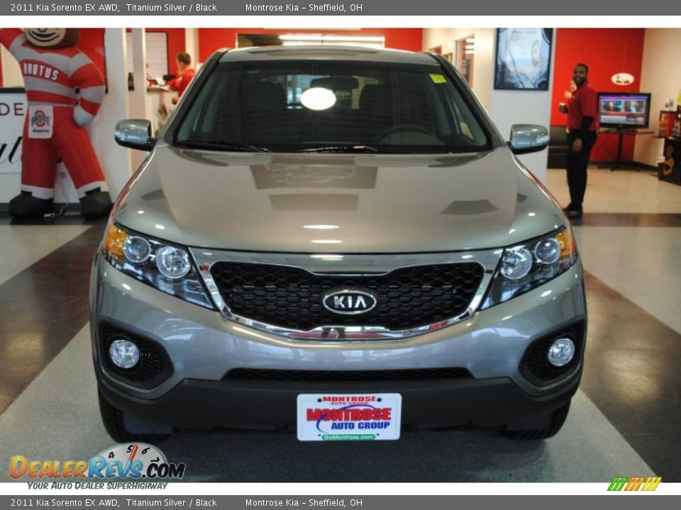 2011 Kia Sorento EX AWD Titanium Silver / Black Photo #11