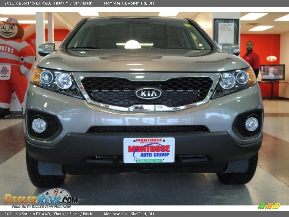 2011 Kia Sorento EX AWD Titanium Silver / Black Photo #12