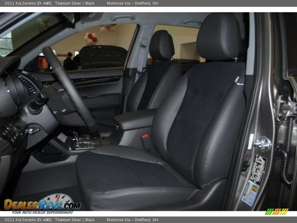 2011 Kia Sorento EX AWD Titanium Silver / Black Photo #16