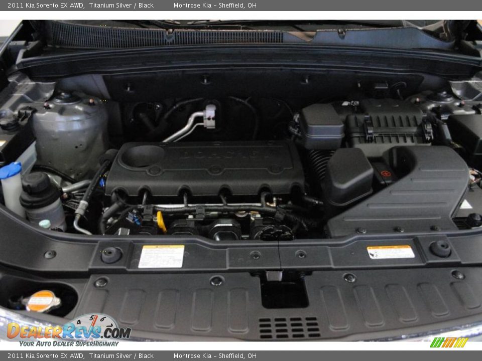 2011 Kia Sorento EX AWD Titanium Silver / Black Photo #25
