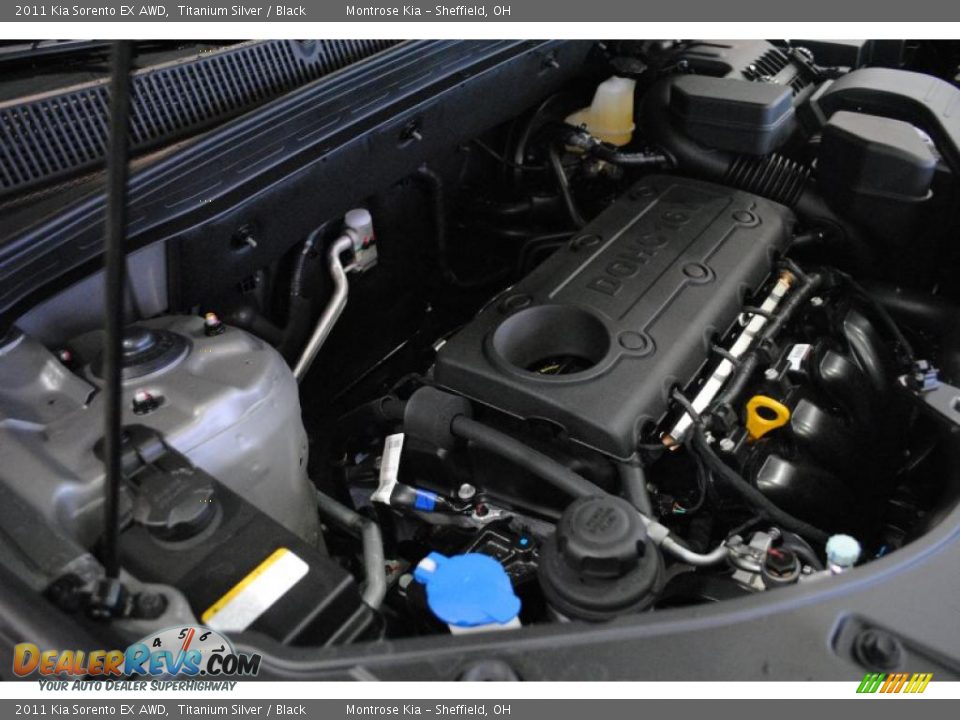 2011 Kia Sorento EX AWD Titanium Silver / Black Photo #26