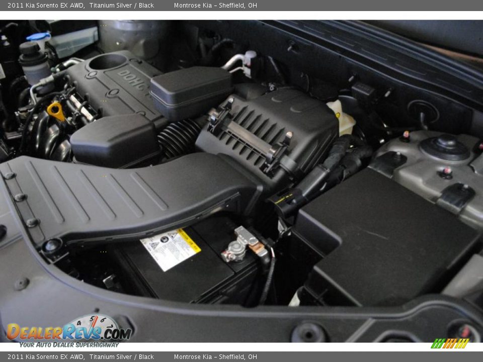 2011 Kia Sorento EX AWD Titanium Silver / Black Photo #27