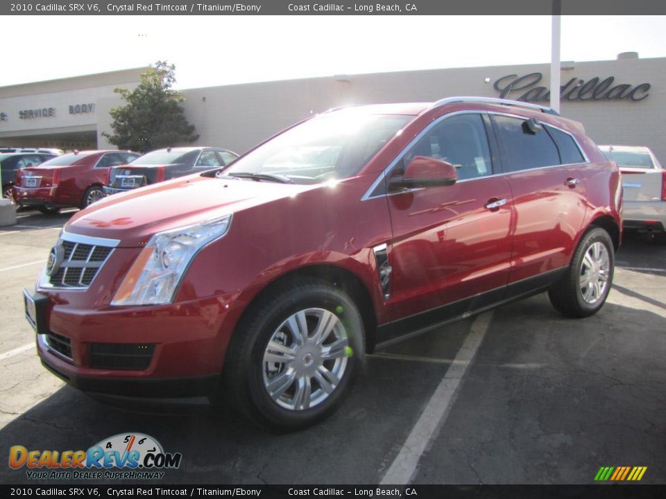 2010 Cadillac SRX V6 Crystal Red Tintcoat / Titanium/Ebony Photo #2