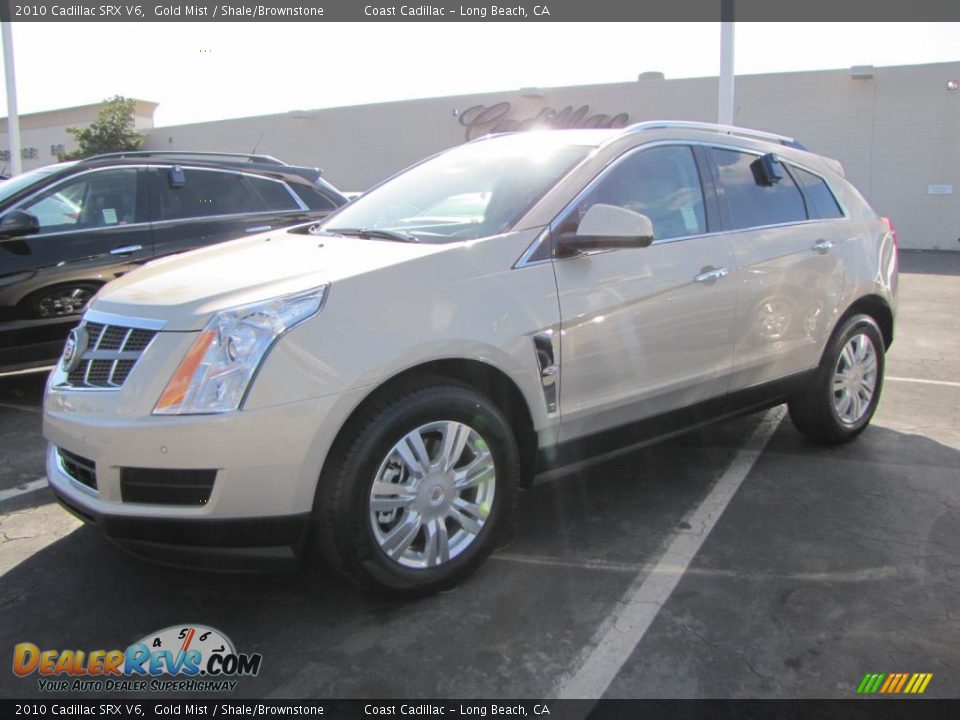 2010 Cadillac SRX V6 Gold Mist / Shale/Brownstone Photo #2