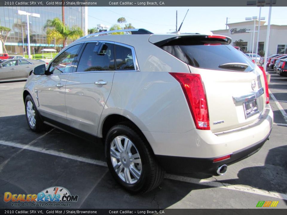2010 Cadillac SRX V6 Gold Mist / Shale/Brownstone Photo #4