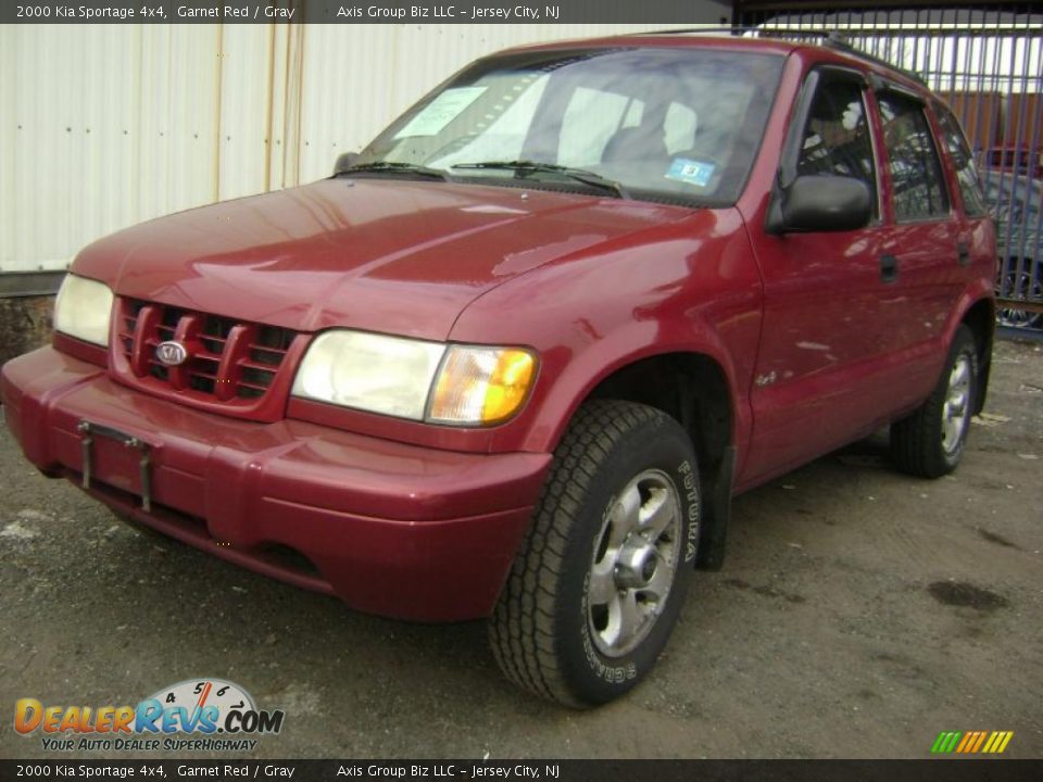 2000 Kia Sportage 4x4 Garnet Red / Gray Photo #2
