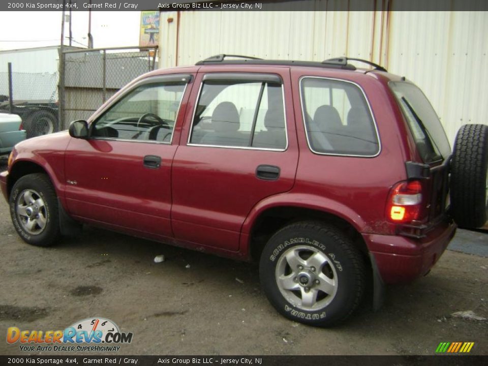 2000 Kia Sportage 4x4 Garnet Red / Gray Photo #3