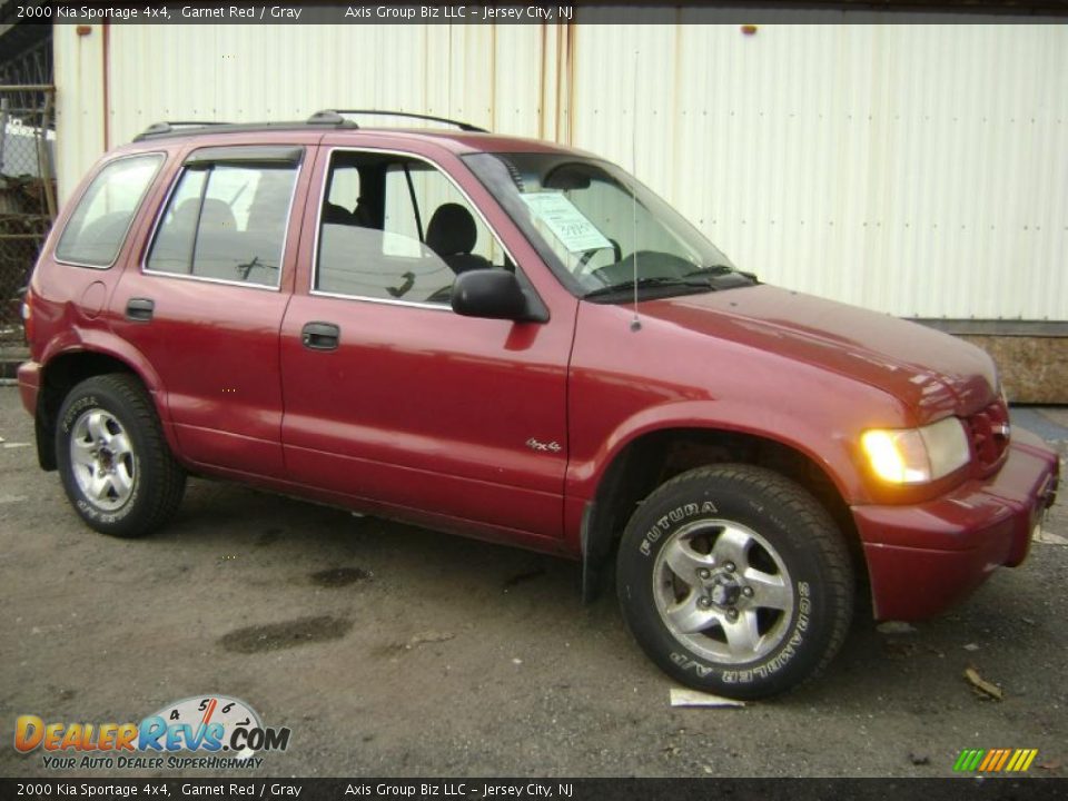 2000 Kia Sportage 4x4 Garnet Red / Gray Photo #4
