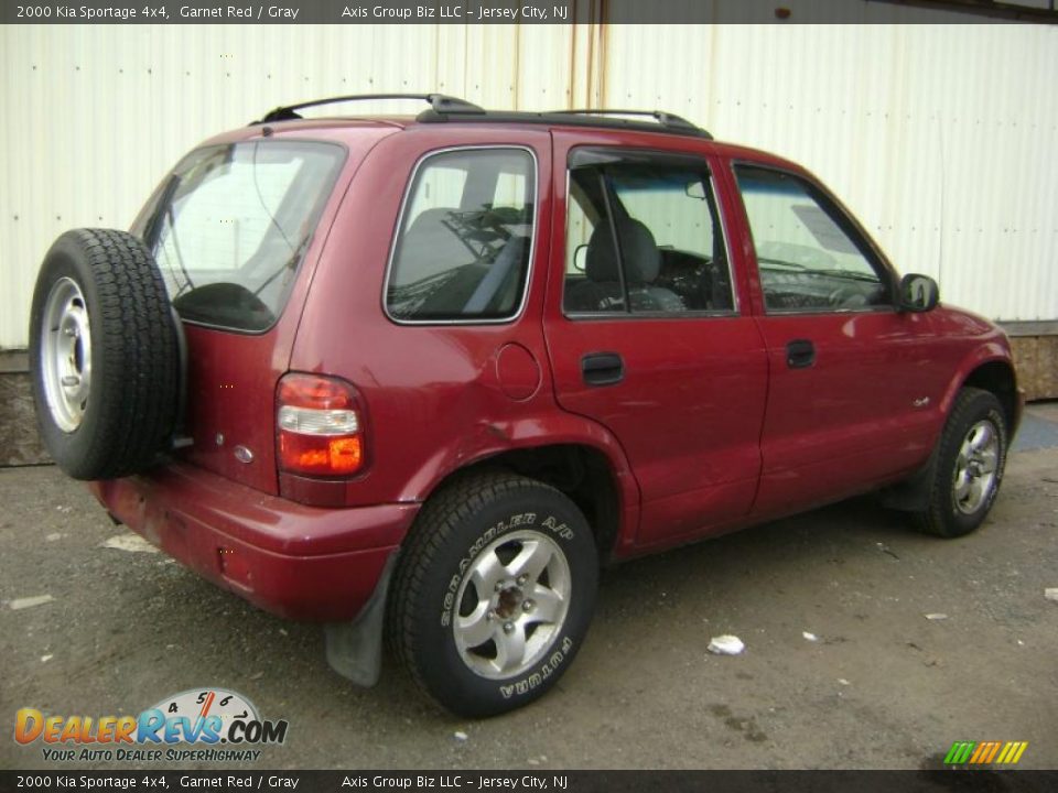 2000 Kia Sportage 4x4 Garnet Red / Gray Photo #5