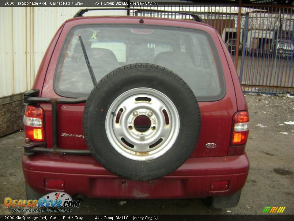 2000 Kia Sportage 4x4 Garnet Red / Gray Photo #6