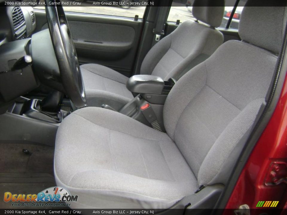 2000 Kia Sportage 4x4 Garnet Red / Gray Photo #8