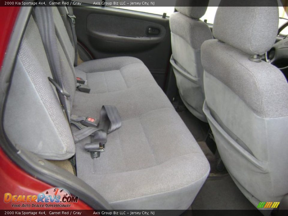 2000 Kia Sportage 4x4 Garnet Red / Gray Photo #11