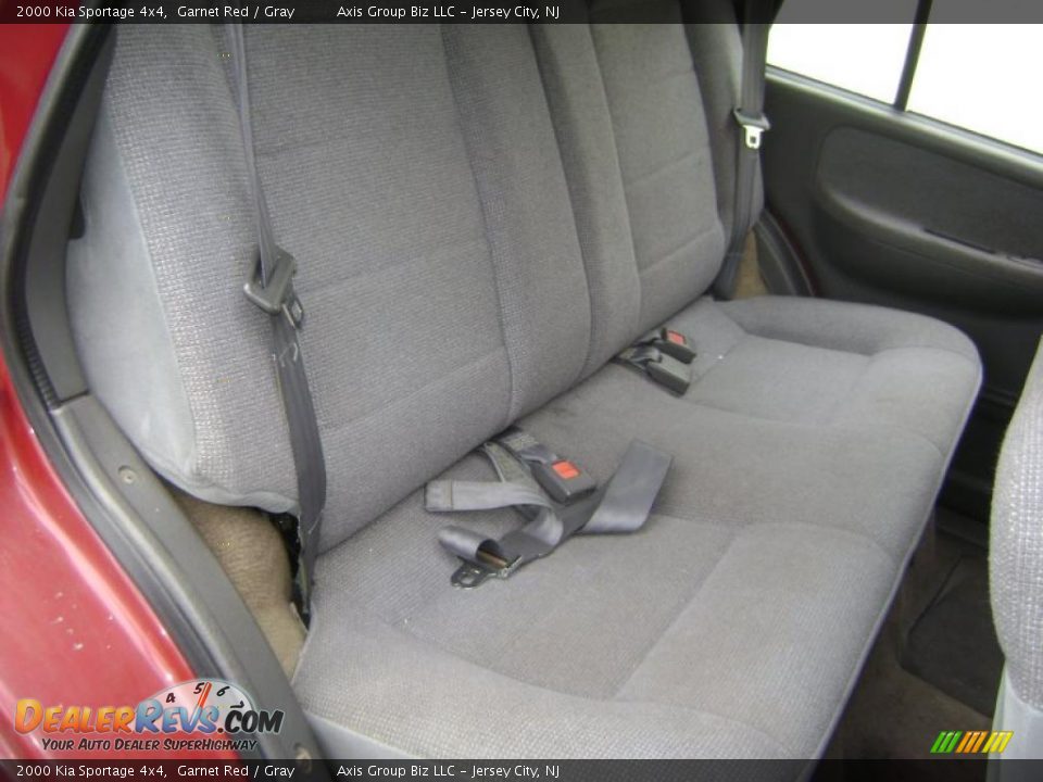 2000 Kia Sportage 4x4 Garnet Red / Gray Photo #12