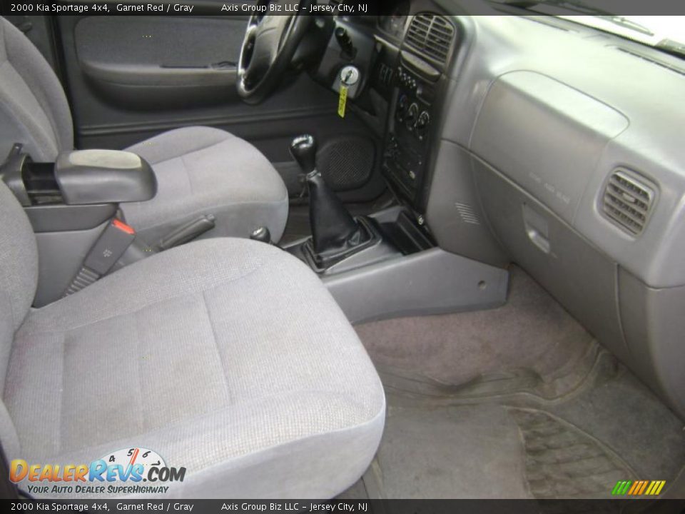 2000 Kia Sportage 4x4 Garnet Red / Gray Photo #13