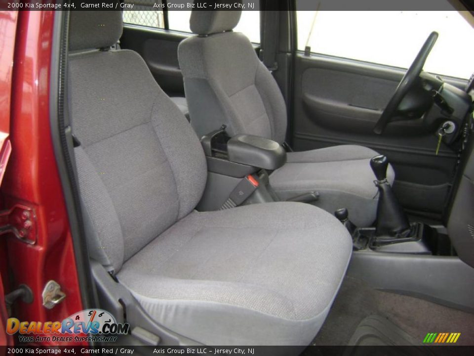2000 Kia Sportage 4x4 Garnet Red / Gray Photo #14