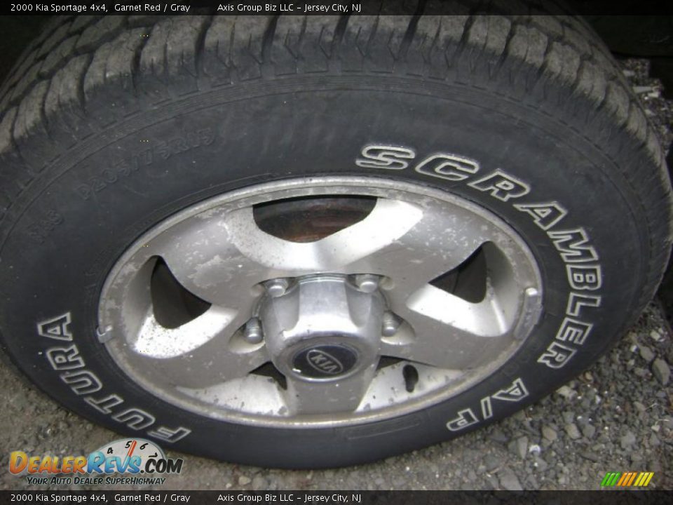 2000 Kia Sportage 4x4 Garnet Red / Gray Photo #15
