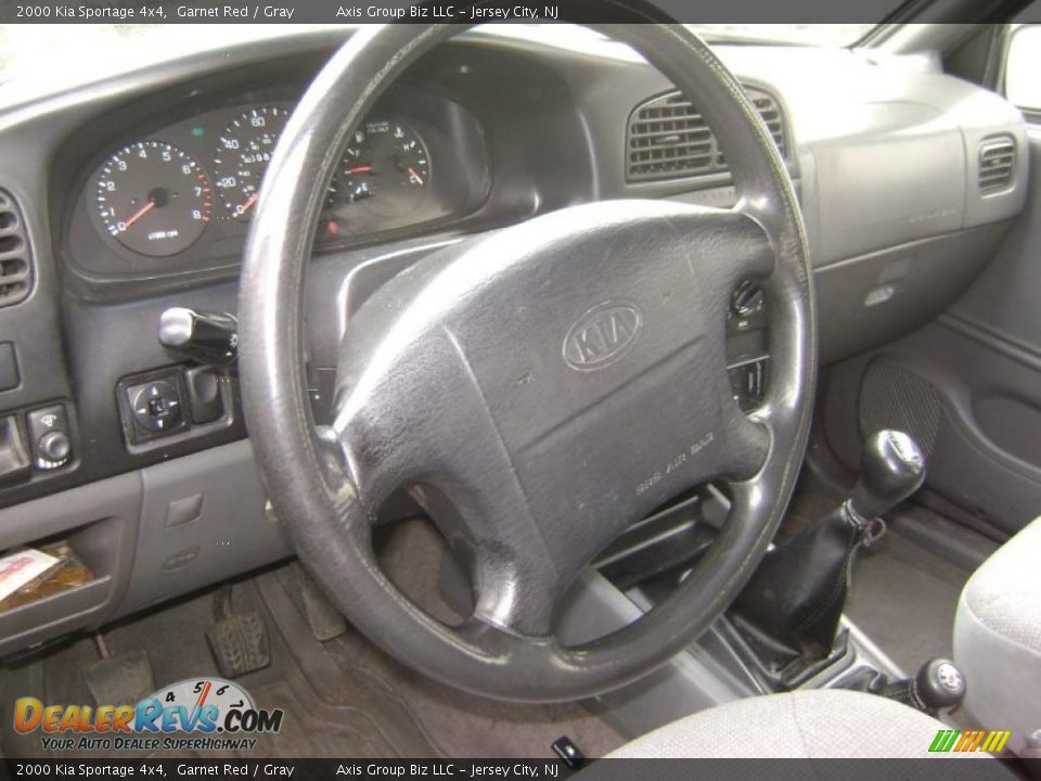 2000 Kia Sportage 4x4 Garnet Red / Gray Photo #16