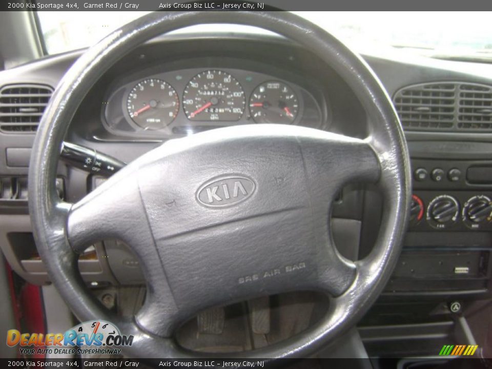 2000 Kia Sportage 4x4 Garnet Red / Gray Photo #18