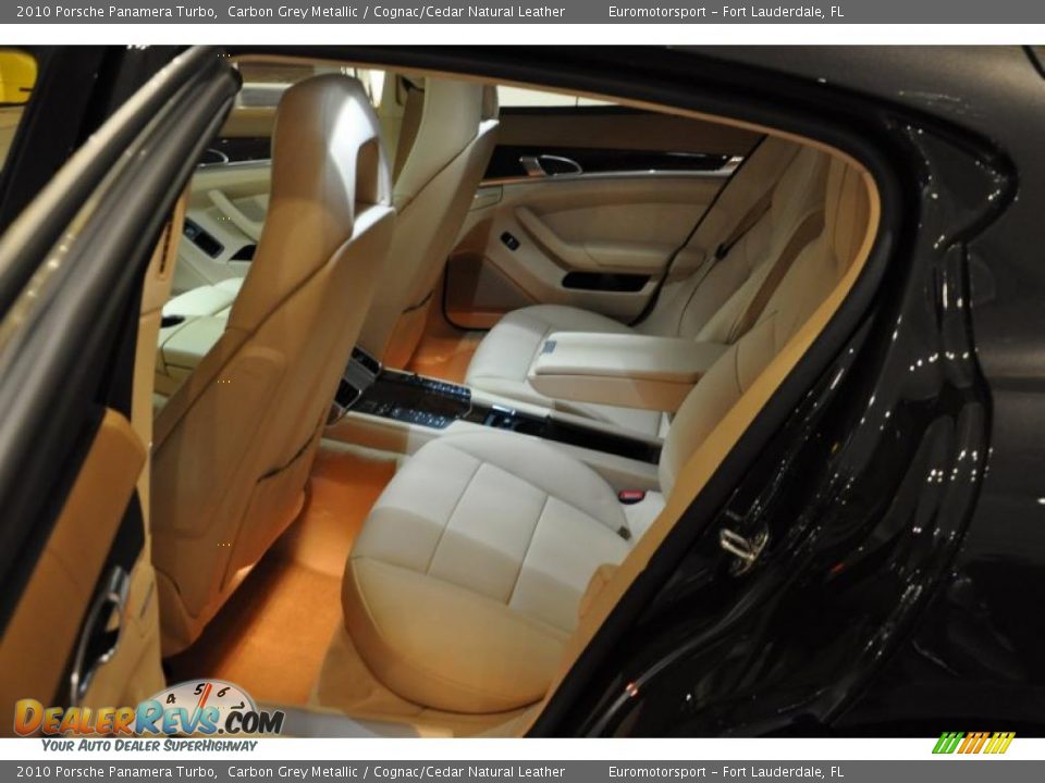 2010 Porsche Panamera Turbo Carbon Grey Metallic / Cognac/Cedar Natural Leather Photo #13