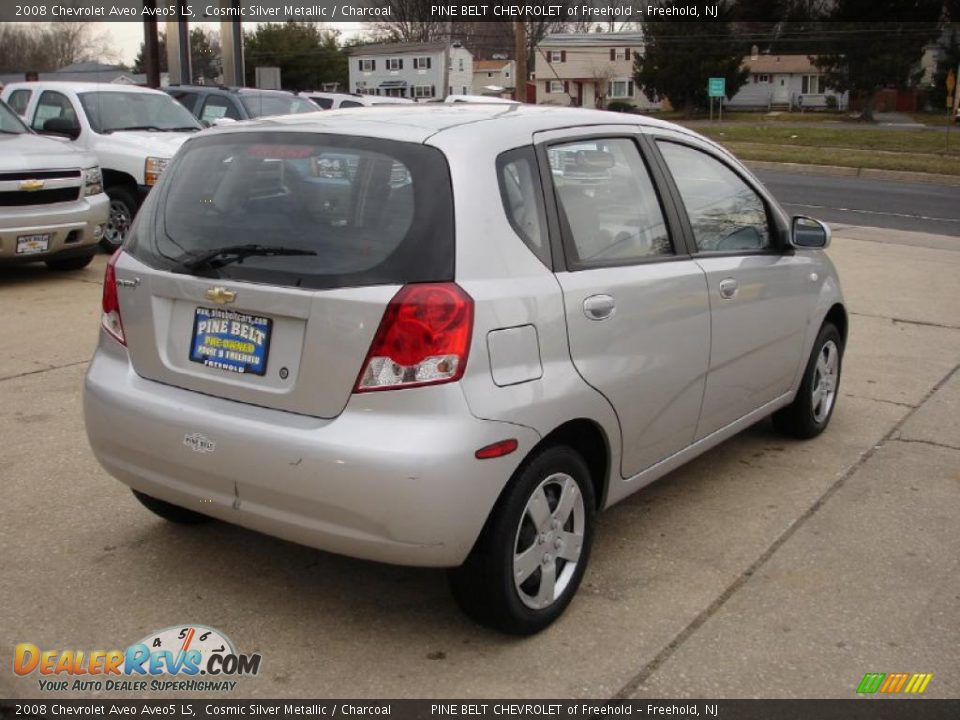 2008 Chevrolet Aveo Aveo5 LS Cosmic Silver Metallic / Charcoal Photo #4