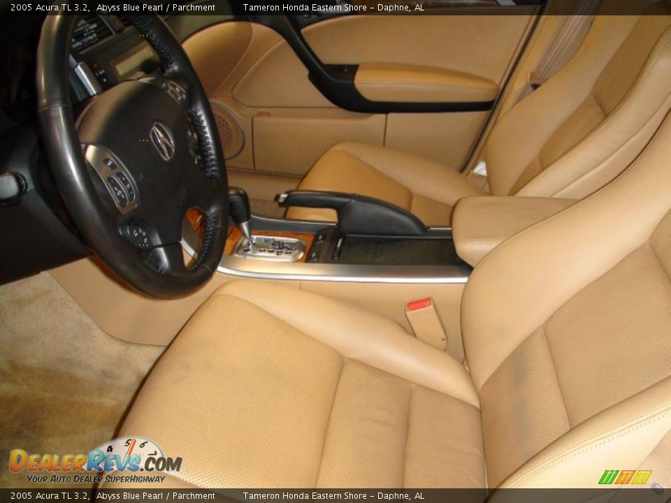 2005 Acura TL 3.2 Abyss Blue Pearl / Parchment Photo #14