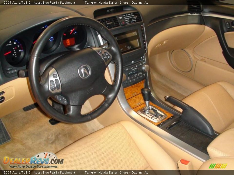 2005 Acura TL 3.2 Abyss Blue Pearl / Parchment Photo #15