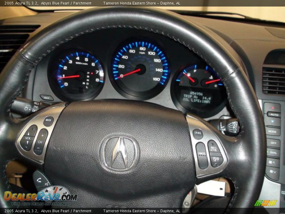 2005 Acura TL 3.2 Abyss Blue Pearl / Parchment Photo #19