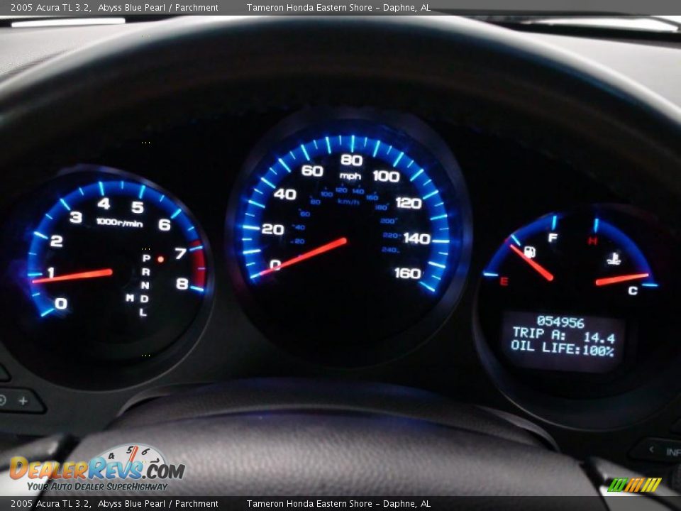 2005 Acura TL 3.2 Abyss Blue Pearl / Parchment Photo #20