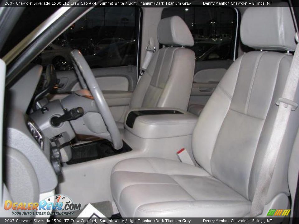 2007 Chevrolet Silverado 1500 LTZ Crew Cab 4x4 Summit White / Light Titanium/Dark Titanium Gray Photo #4