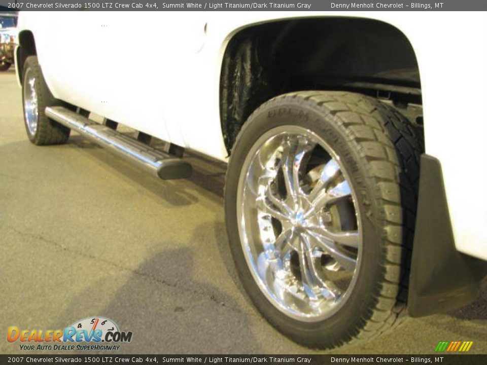 2007 Chevrolet Silverado 1500 LTZ Crew Cab 4x4 Summit White / Light Titanium/Dark Titanium Gray Photo #9