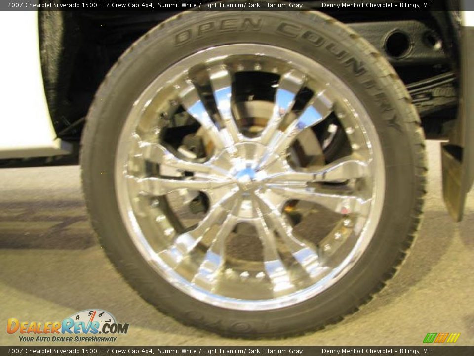 2007 Chevrolet Silverado 1500 LTZ Crew Cab 4x4 Summit White / Light Titanium/Dark Titanium Gray Photo #10