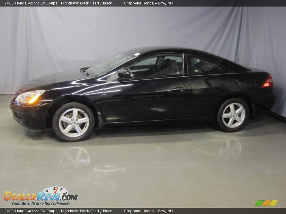 2003 Honda Accord EX Coupe Nighthawk Black Pearl / Black Photo #2