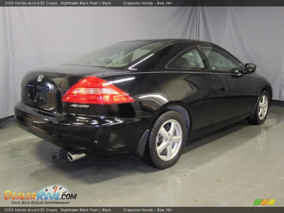 2003 Honda Accord EX Coupe Nighthawk Black Pearl / Black Photo #3
