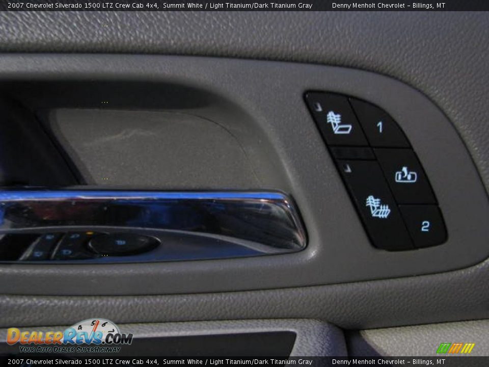 2007 Chevrolet Silverado 1500 LTZ Crew Cab 4x4 Summit White / Light Titanium/Dark Titanium Gray Photo #14