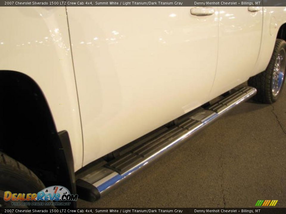 2007 Chevrolet Silverado 1500 LTZ Crew Cab 4x4 Summit White / Light Titanium/Dark Titanium Gray Photo #15