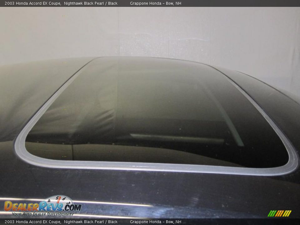 2003 Honda Accord EX Coupe Nighthawk Black Pearl / Black Photo #8