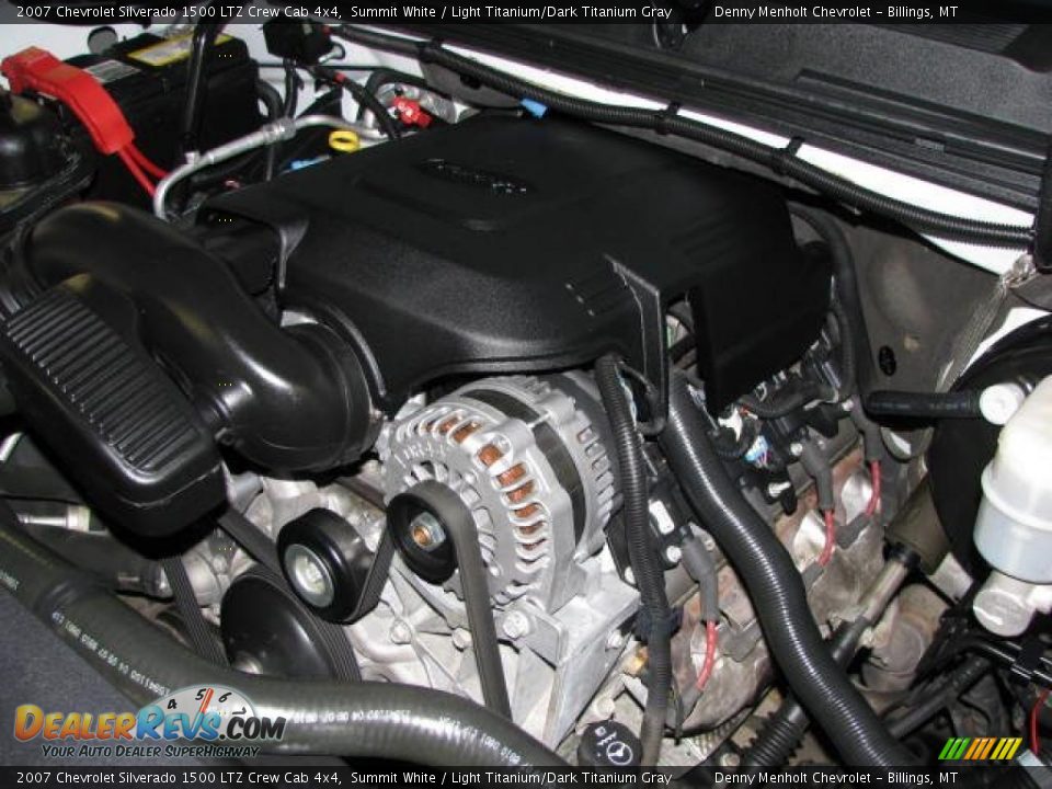 2007 Chevrolet Silverado 1500 LTZ Crew Cab 4x4 Summit White / Light Titanium/Dark Titanium Gray Photo #18
