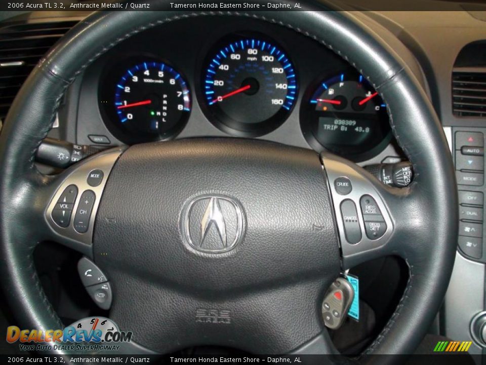 2006 Acura TL 3.2 Anthracite Metallic / Quartz Photo #16