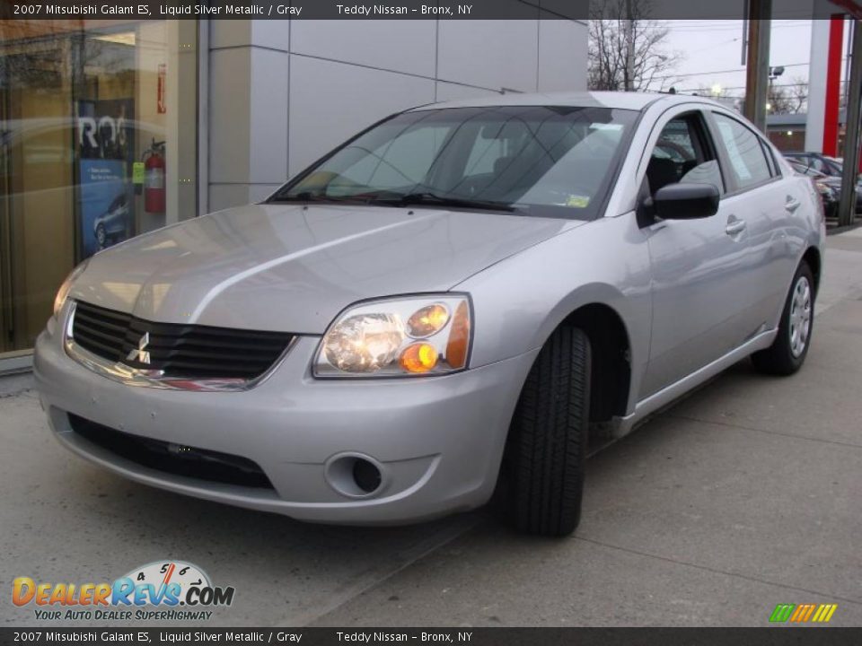 2007 Mitsubishi Galant ES Liquid Silver Metallic / Gray Photo #3