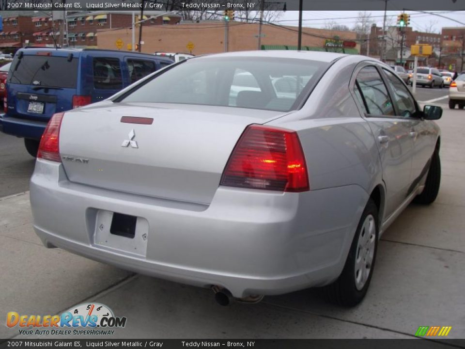 2007 Mitsubishi Galant ES Liquid Silver Metallic / Gray Photo #4