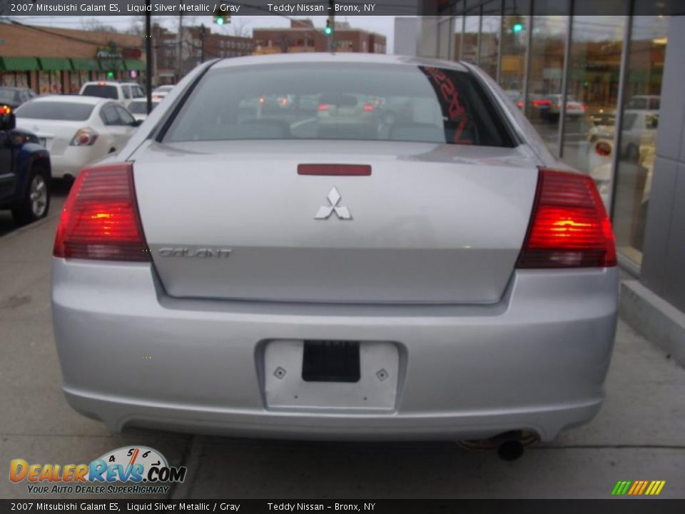 2007 Mitsubishi Galant ES Liquid Silver Metallic / Gray Photo #5