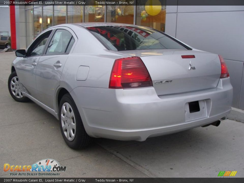 2007 Mitsubishi Galant ES Liquid Silver Metallic / Gray Photo #6