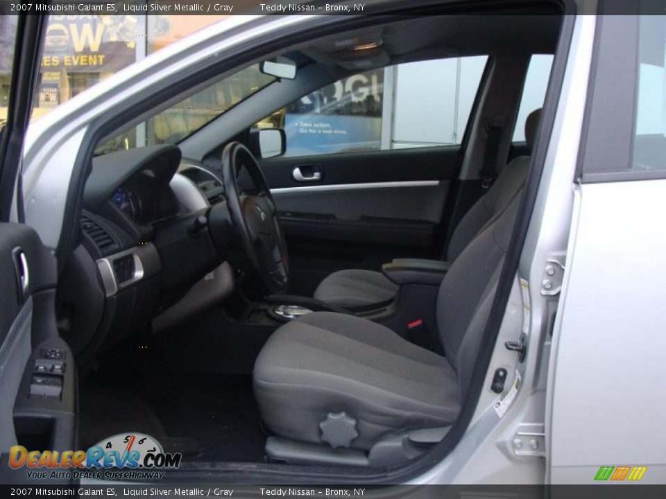 2007 Mitsubishi Galant ES Liquid Silver Metallic / Gray Photo #11