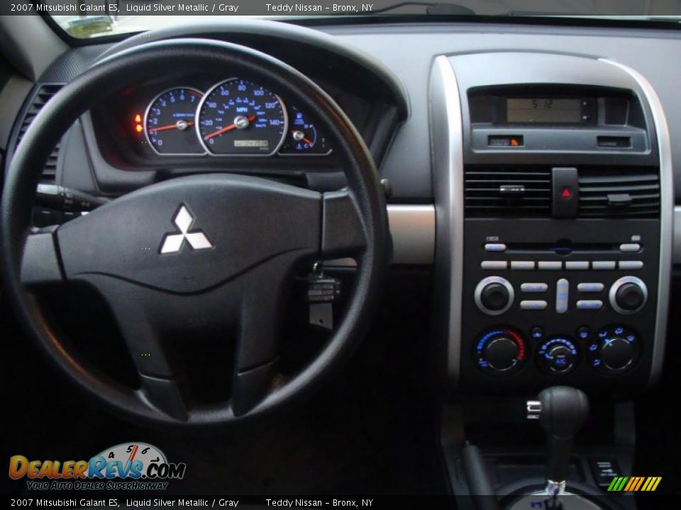 2007 Mitsubishi Galant ES Liquid Silver Metallic / Gray Photo #17
