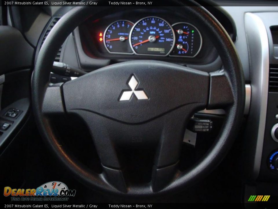 2007 Mitsubishi Galant ES Liquid Silver Metallic / Gray Photo #18