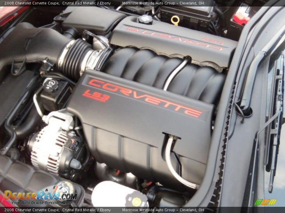 2008 Chevrolet Corvette Coupe Crystal Red Metallic / Ebony Photo #23