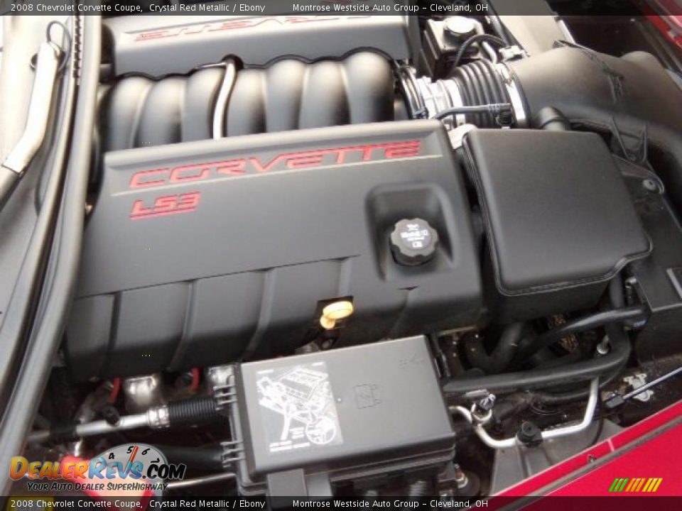 2008 Chevrolet Corvette Coupe Crystal Red Metallic / Ebony Photo #24