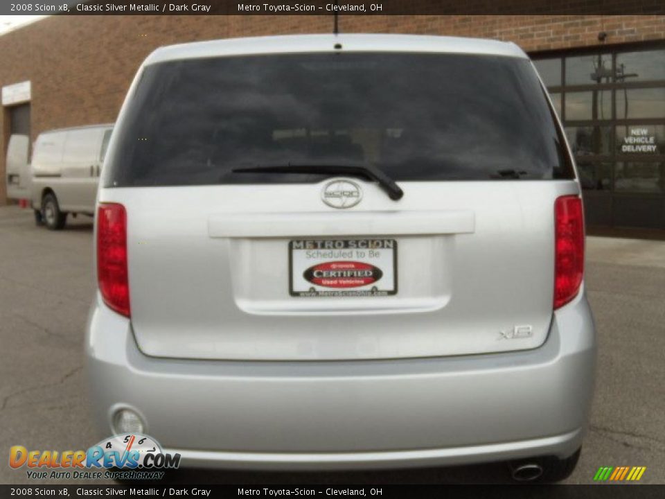 2008 Scion xB Classic Silver Metallic / Dark Gray Photo #4