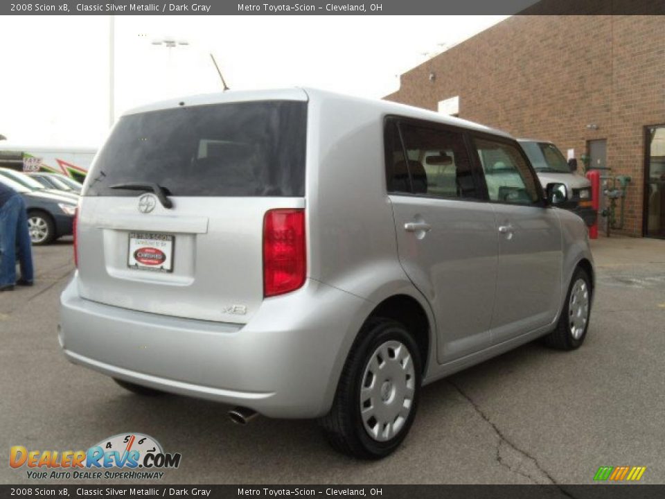2008 Scion xB Classic Silver Metallic / Dark Gray Photo #5