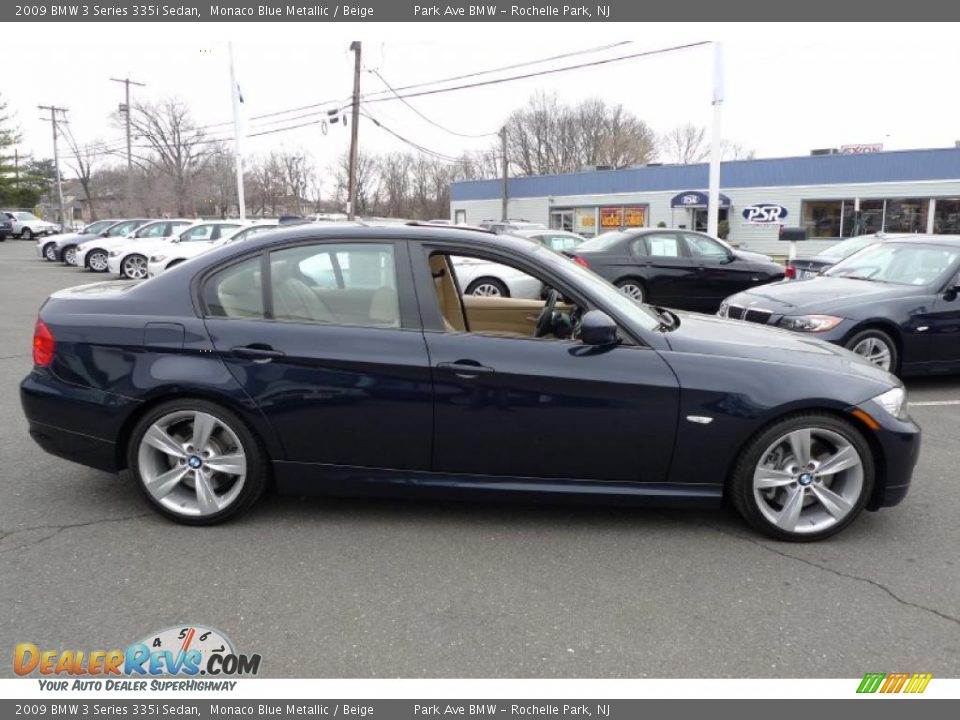 2009 BMW 3 Series 335i Sedan Monaco Blue Metallic / Beige Photo #1